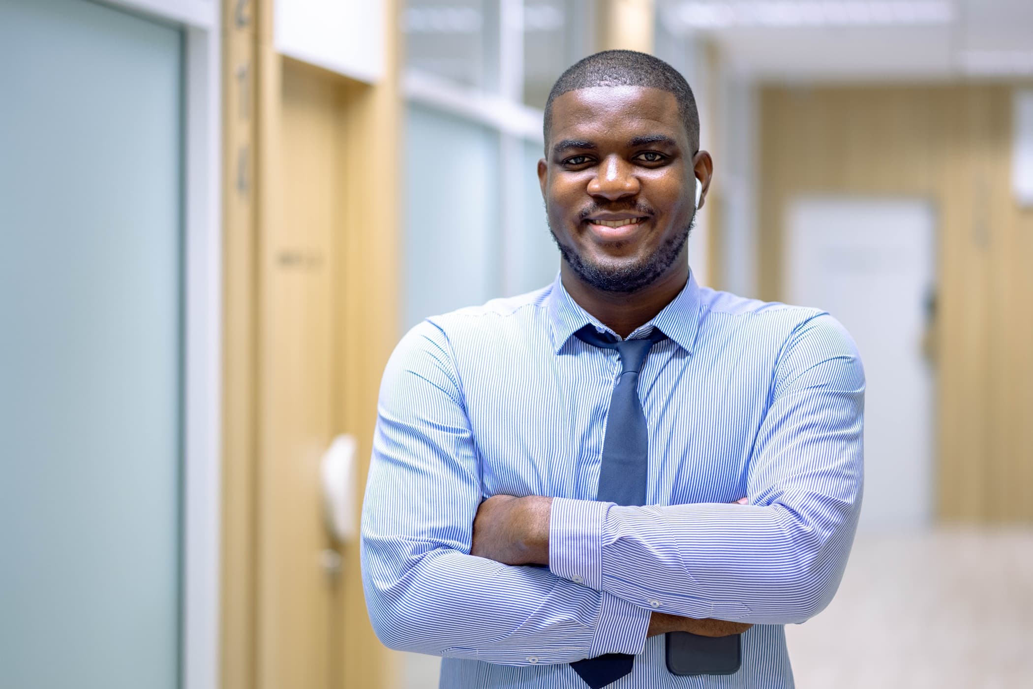 Professional young man representing our customer service team